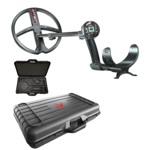 xp Deus II metal detector with hard carry case