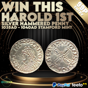 Harold I eaely medieval hammered silver penny