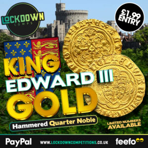 medieval hammered gold quarter noble