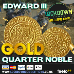 Edward III gold quarter noble hammered coin