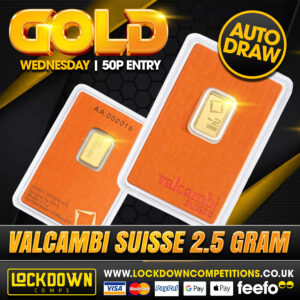 Valcambi Suisse 2.5g gold bar