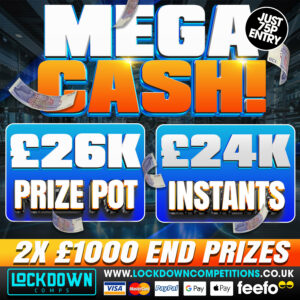 Mega Cash instant win competition