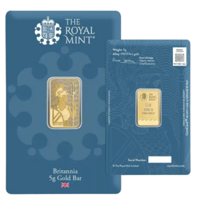 britannia 5 gram gold bar