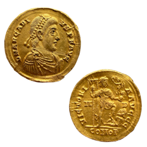 gold roman coin