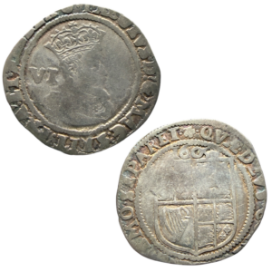silver hammered six pence