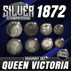 Queen Victoria 1872 silver maundy set