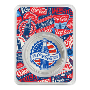 Coca Cola 1oz silver round