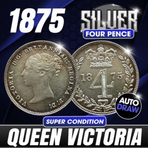 1875 Queen Victoria silver four pence