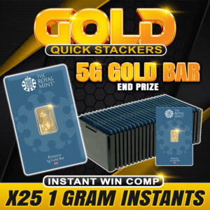 Gold Quick Stacker instant win comp